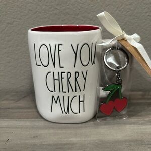 Rae Dunn Love You Cherry Much Mug & Keychain